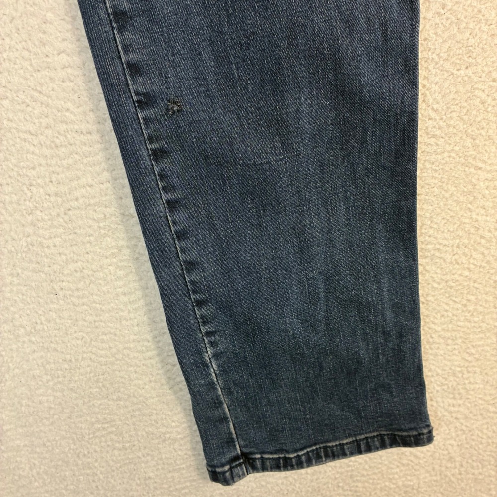 Levis 514 Straight Jeans Men 32x36 Blue Fade Stretch Casual Tall Whiskered Denim - Picture 7 of 7